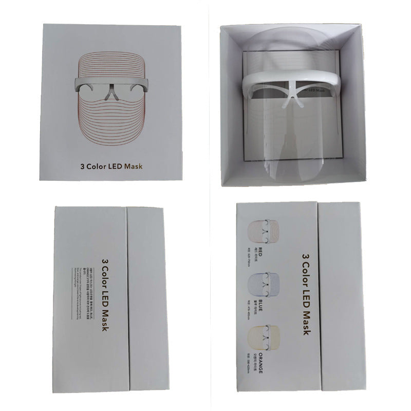 Cross-border photon skin rejuvenation mask instrument rechargeable 7-color beauty mask home facial rejuvenation beauty instrument