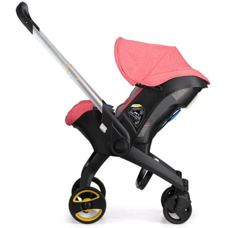 Newborn baby trolley multifunctional four-in-one basket safety seat lightweight foldable two-way car
