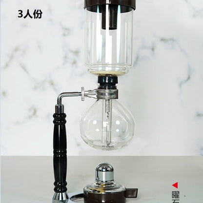 Siphon pot siphon coffee pot set glass household hand-brewed coffee set coffee machine one piece drop shipping
